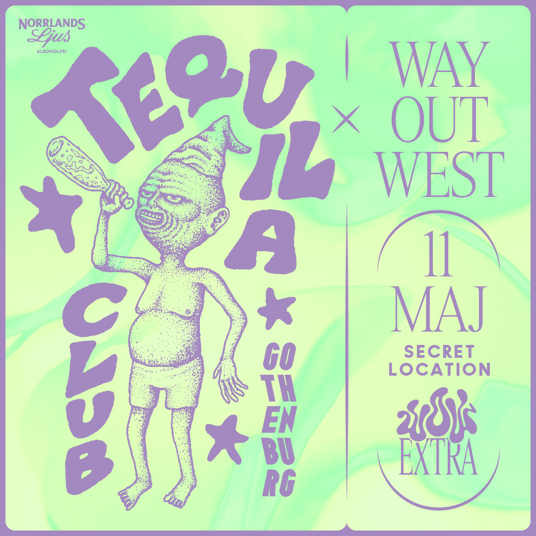 For the first time ever Tequila Club will do a takeover in Gothenburg on May 11, co-presented by Way Out West. The location is secret for now and everyone with a ticket to Way Out West 2024 will receive a pre-sale opportunity later this week. Check your emails!