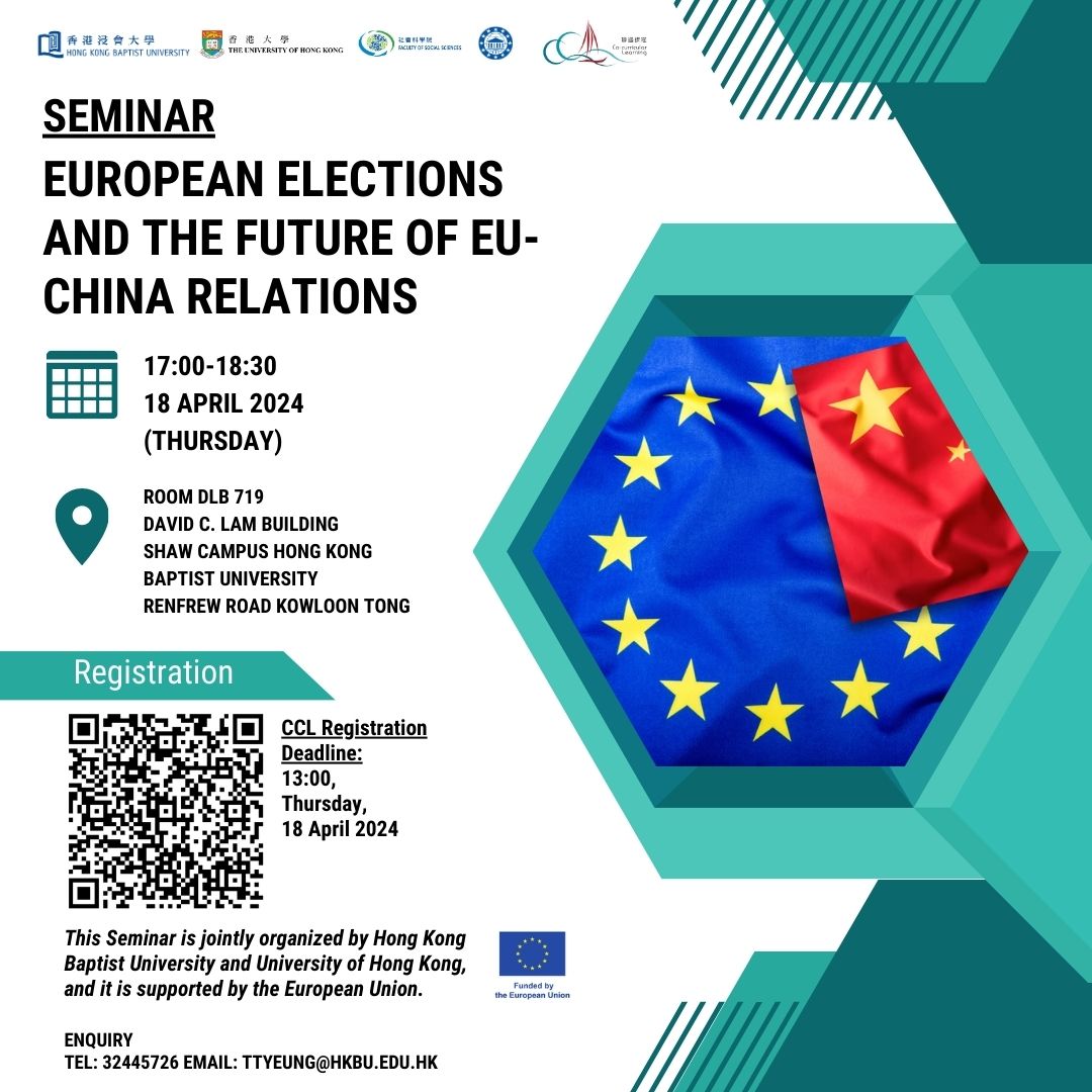 I had the pleasure of organizing & hosting a seminar at @HkbuGis discussing the Future of EU-China relations after the EP elections. Esteemed guests @tgnocchi, @scicluna_nb, and Roland Vogt provided excellent insights into the challenges & opportunities that lie ahead.