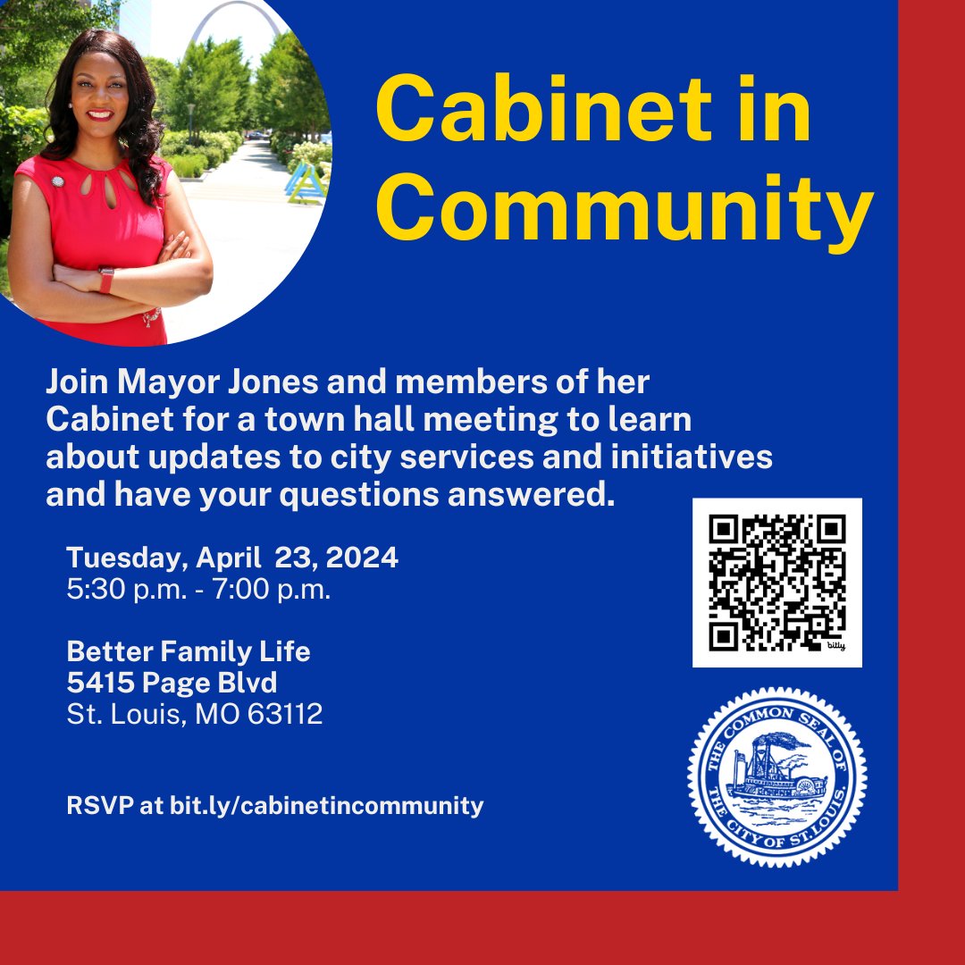 Cabinet in Community is tonight ❤️ We welcome all residents to attend a discussion with me and members of my cabinet on important city updates. Bring any questions you have! RSVP today at bit.ly/cabinetincommu….