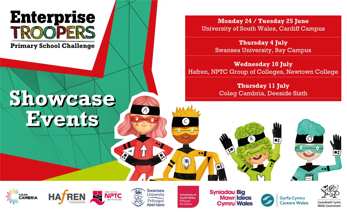 Does your primary school have an enterprise club full of amazing young entrepreneurs? The Enterprise Troopers Challenge is for you! Sign-up today to showcase their business talents at a series of events across Wales in June & July bit.ly/3tWeFDY #YoungEntrepreneurs