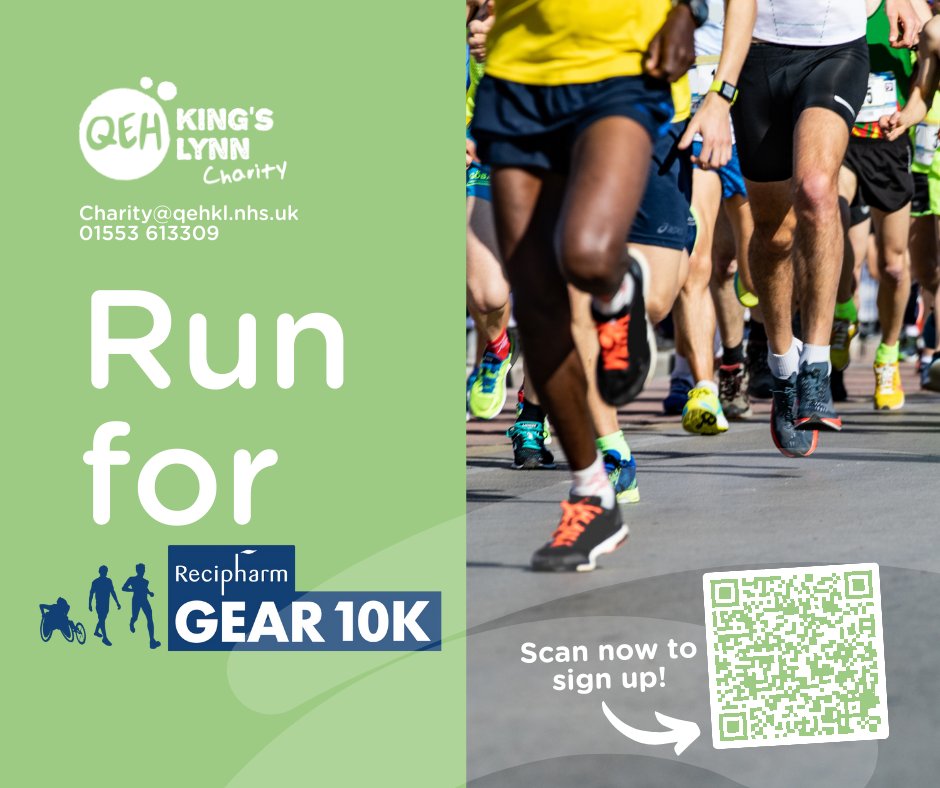 GEAR is almost here! Join the #TeamQEH running team 10K on Sunday 5th now at endurancecui.active.com/event-reg/sele…

In return for your free placement we ask all runners to raise £100 for the QEH Charity