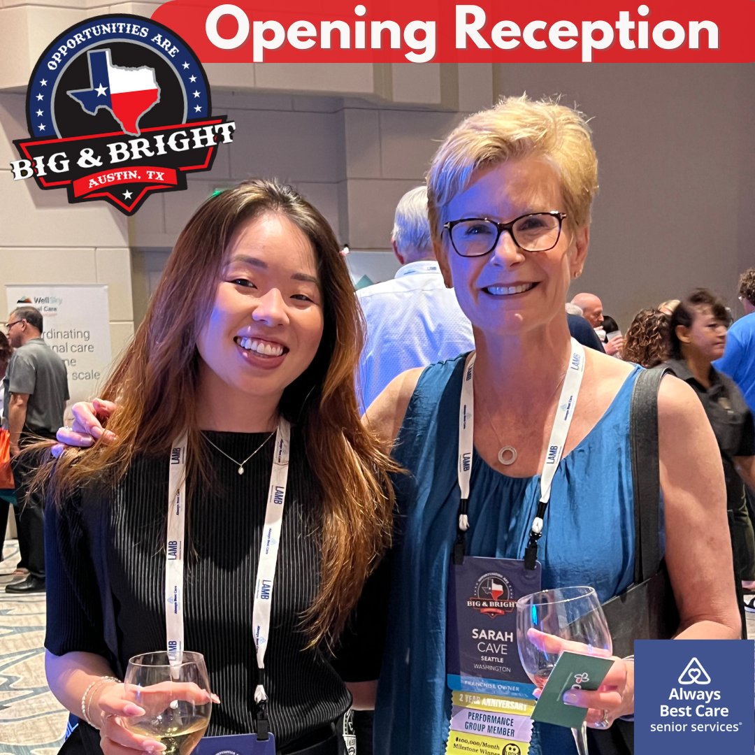 Team Seattle bond at the Always Best Care Conference Opening Reception! Cheers!

#BiggerAndBrighterInTexas #AlwaysBestCareConference #Austin #ATX #Conference #SeniorServices #IndustryNews