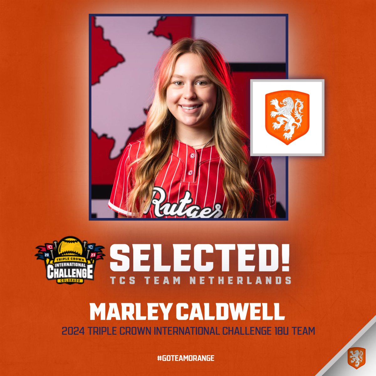 marley_caldwell's tweet photo. Thank you Team Netherlands! Iβm excited to play in the @TCSFastpitch International Challenge this summer in Colorado! #goteamorange https://t.co/mmZM0M97Ll