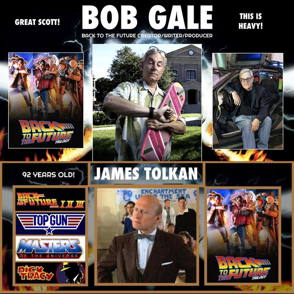 Meet #BobGale & #JamesTolkan this weekend at Chiller Theatre (April 26-28, 2024) in Parsippany, New Jersey BacktotheFuture.events