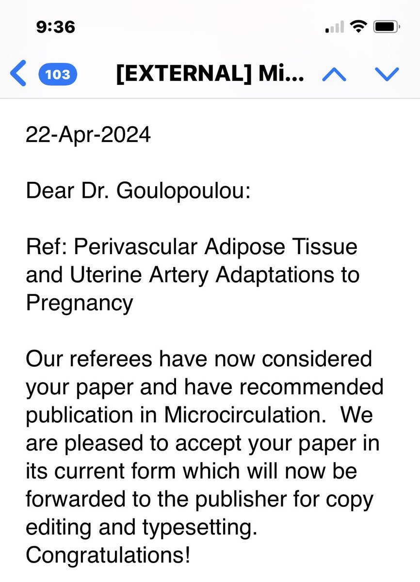 ✨New Publication✨ Our review paper 📝 on perivascular adipose tissue and uterine artery blood flow was accepted for publication in #Microcirculation - Congrats to Deborah Osikoya and @reneeooliveira @hula_nataliia #vascular #pregnancy #MaternalHealth