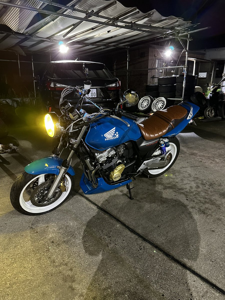 rocketobunny86's tweet photo. 完成🛵

どノーマルからカスタム

GWはツーリングじゃ🔥

バイクカスタムもお任せください💙

#mkbase #バイク好きと繋がりたい #バイク売ります #バイクカスタム https://t.co/l4OIqbUEcW