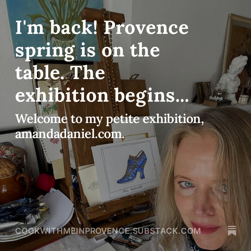 AmandaDaniel's tweet photo. I'm back! Provence spring is on the table. The exhibition begins..., by @AmandaDaniel https://t.co/KAWmgTlXvT https://t.co/lClISWH7ij
