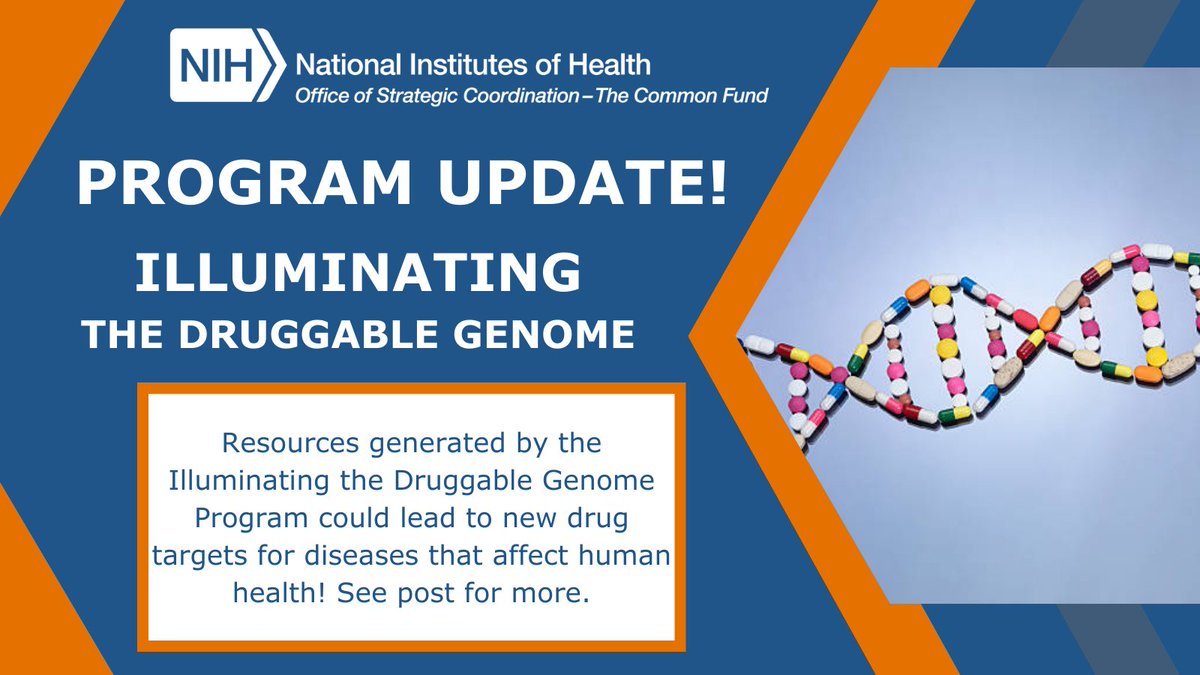 Are you a researcher interested in the #proteome? Learn more about a series of articles highlighting resources developed by our Illuminating the @DruggableGenome program to facilitate research on #gpcrs #kinases & #ionchannels: go.nih.gov/IDG-PaperPacka…