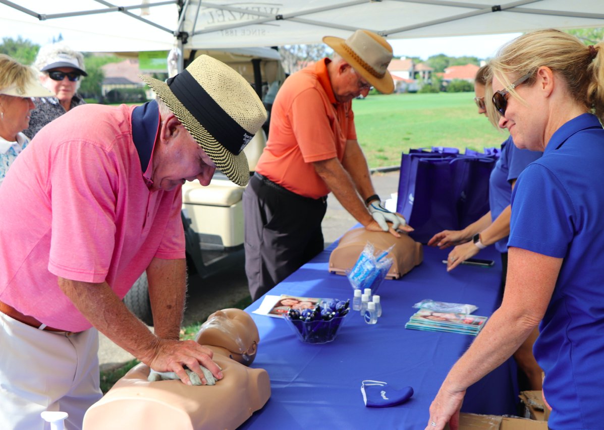 chipinforsca's tweet photo. Do you know hands-only CPR? If not, there’s no better day to learn it than on May 17th at the Chip in for Sudden Cardiac Arrest charity golf tournament! We are grateful that we will have @BayCare on the course teaching all our golfers CPR with mannequin demonstrations. https://t.co/CA9RkapOxY