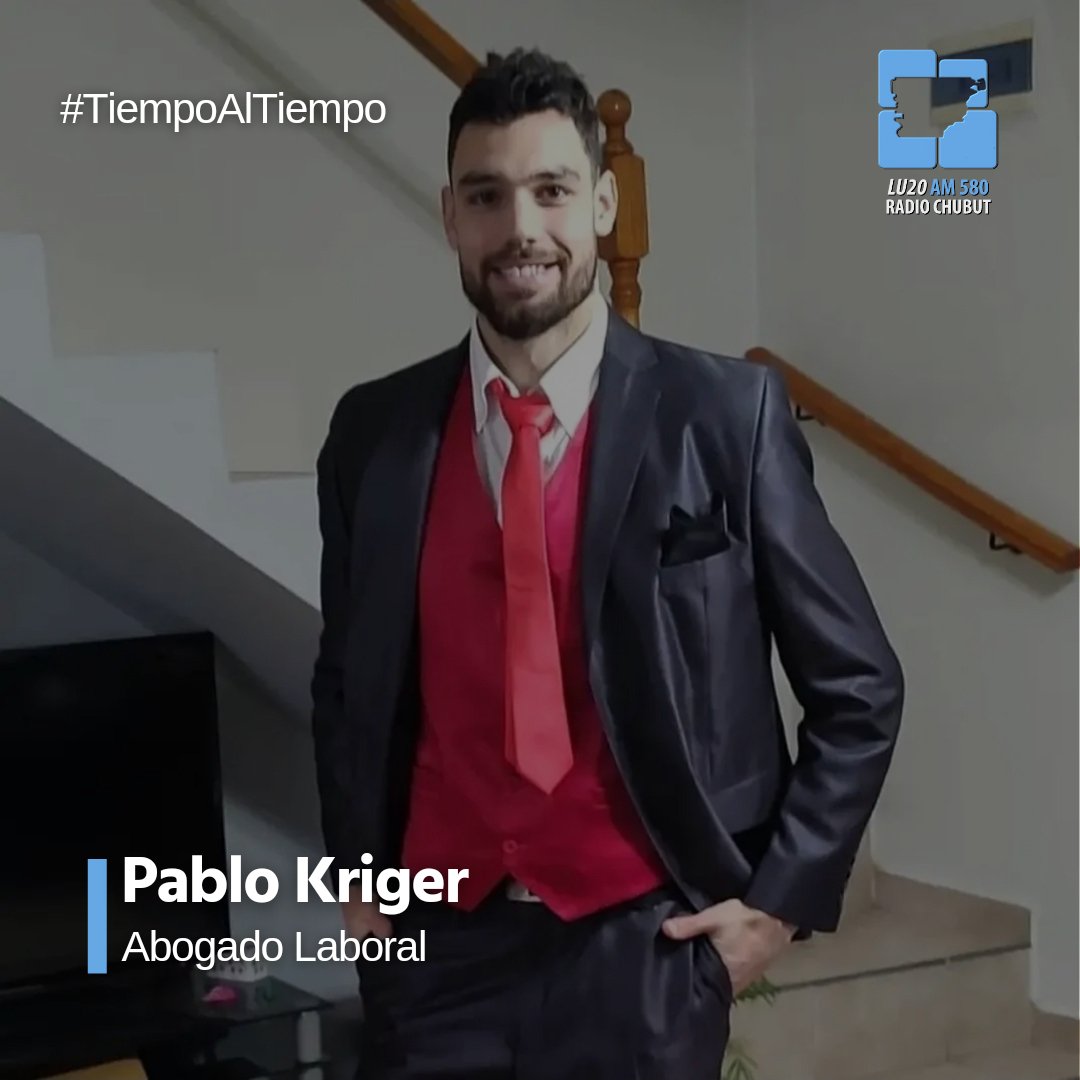 #AhoraEnRadioChubut en comunicación con los chicos de #TiempoAlTiempo, Pablo Kriger, Abogado Laboral.