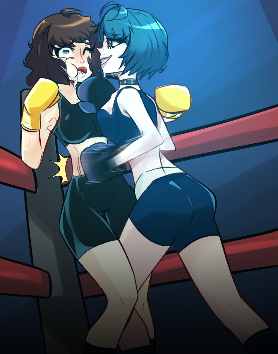 InvadermuriloX's tweet photo. Sadayo Kawakami vs Tae Takemi | by @Mestre_Astral 

#Persona5 #boxing #femaleboxing #persona #fanart #fight #Digitalart https://t.co/NmVv6uz5bs