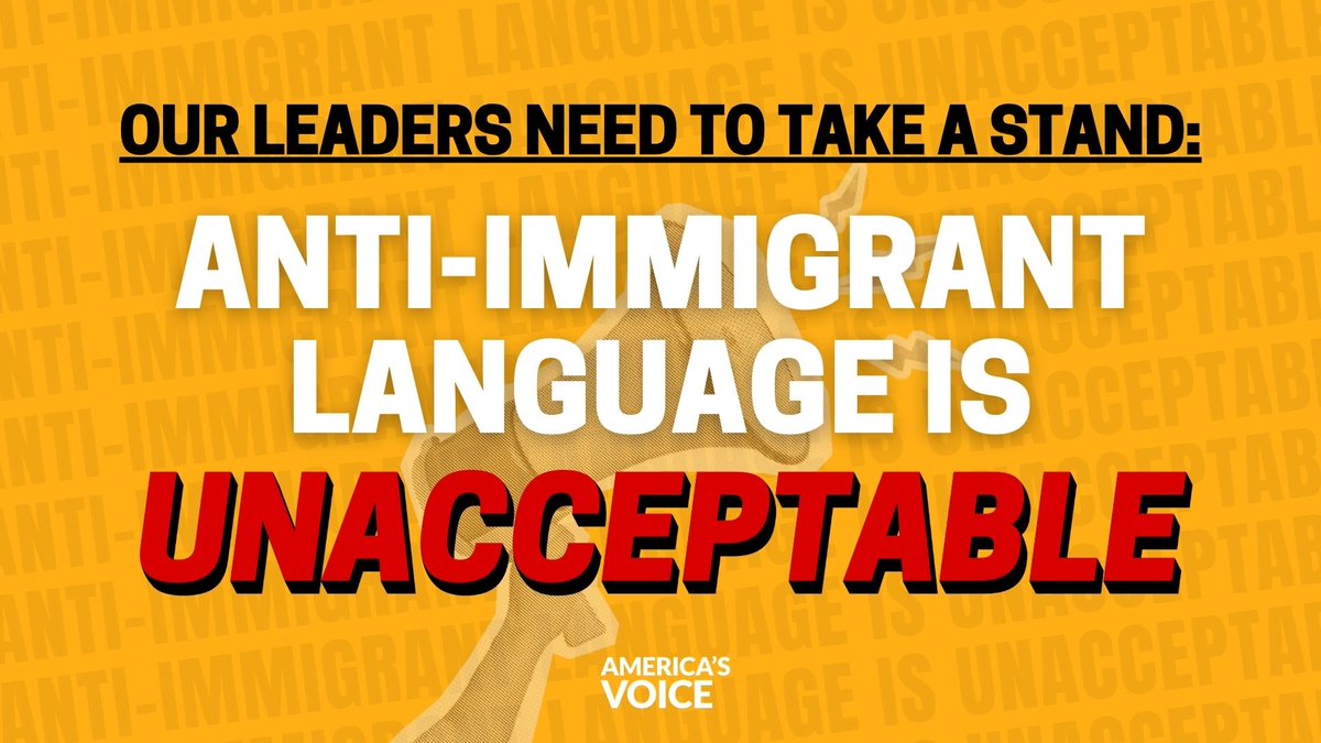 New!! We joined 150+ organizations across the country to call on Congressional leaders to condemn anti-immigrant, extremist language. #RespectImmigrants 

Read the full letter below 👇🏼 bit.ly/4aGI05U