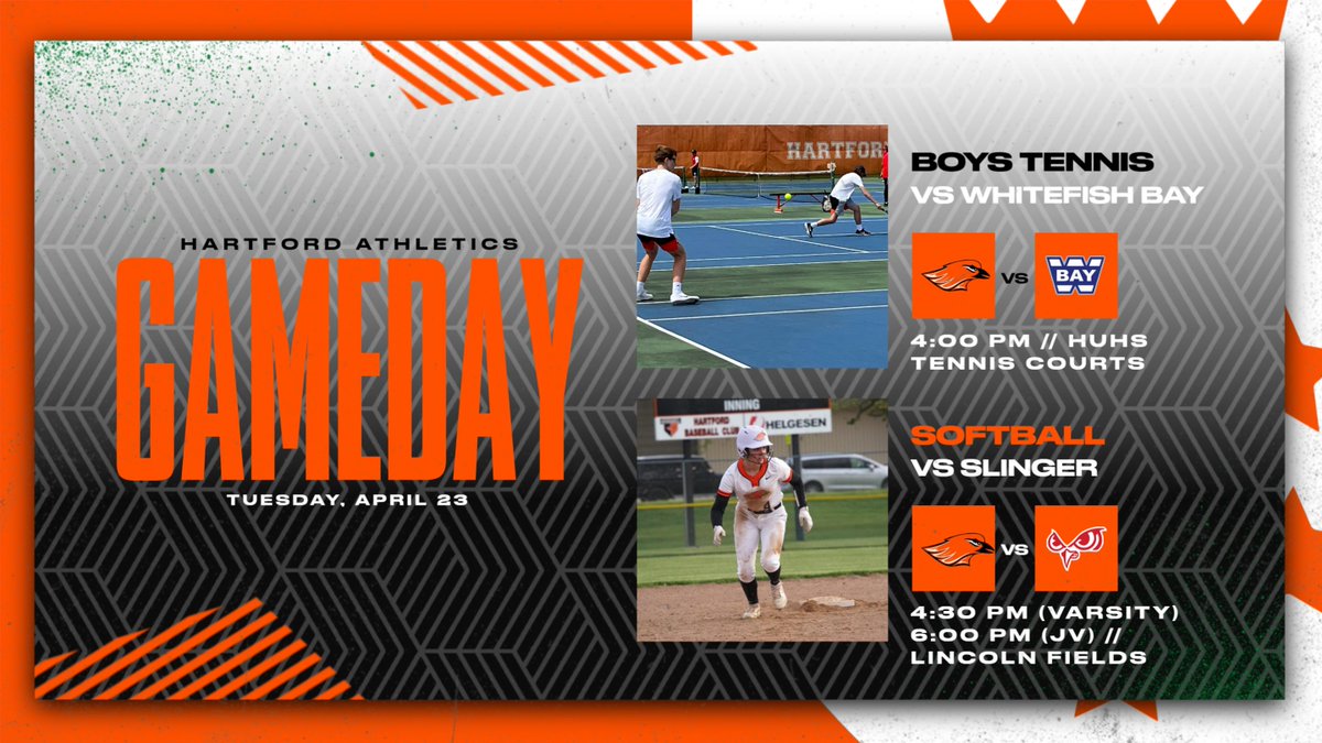 Game Day for boys tennis & softball! 🎾⚾️ Show your support as they aim for victory! 🌟 Let's go, Orioles! 🏆🔥 #GameDay @HUHS_BGTennis @huhssoftball