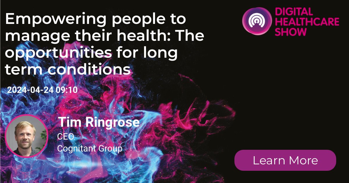 Cognitant (@cognitant) on Twitter photo We're looking forward to the Digital Healthcare Show tomorrow! Don't miss Dr @TimRingrose's talk at 9.10 am when he will share his insights on how empowering individuals to manage their long-term health conditions can be a game-changer. See you there! <a href="/DHS_London/">Digital Healthcare Show</a> We're looking forward to the Digital Healthcare Show tomorrow! Don't miss Dr @TimRingrose's talk at 9.10 am when he will share his insights on how empowering individuals to manage their long-term health conditions can be a game-changer. See you there! <a href="/DHS_London/">Digital Healthcare Show</a>
