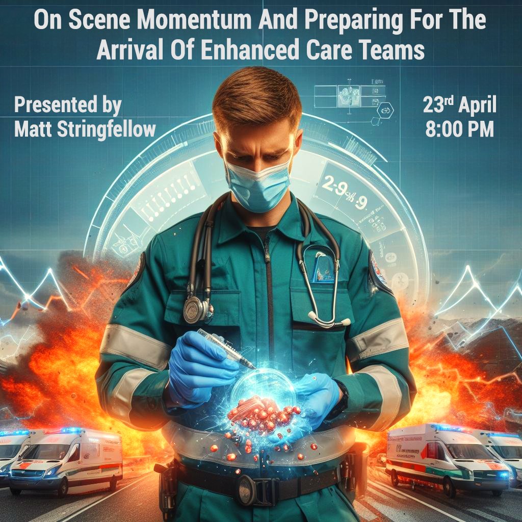 🚑 TONIGHT's Webinar Alert! 🌟 Join us for 'On Scene Momentum and Preparing for Enhanced Care Teams' by Matt Stringfellow at 🕗 8 PM. 🏥 Register now: cpdme.com/webinar #PrehospitalCare #EnhancedCareTeams #PatientCare #WebinarTonight