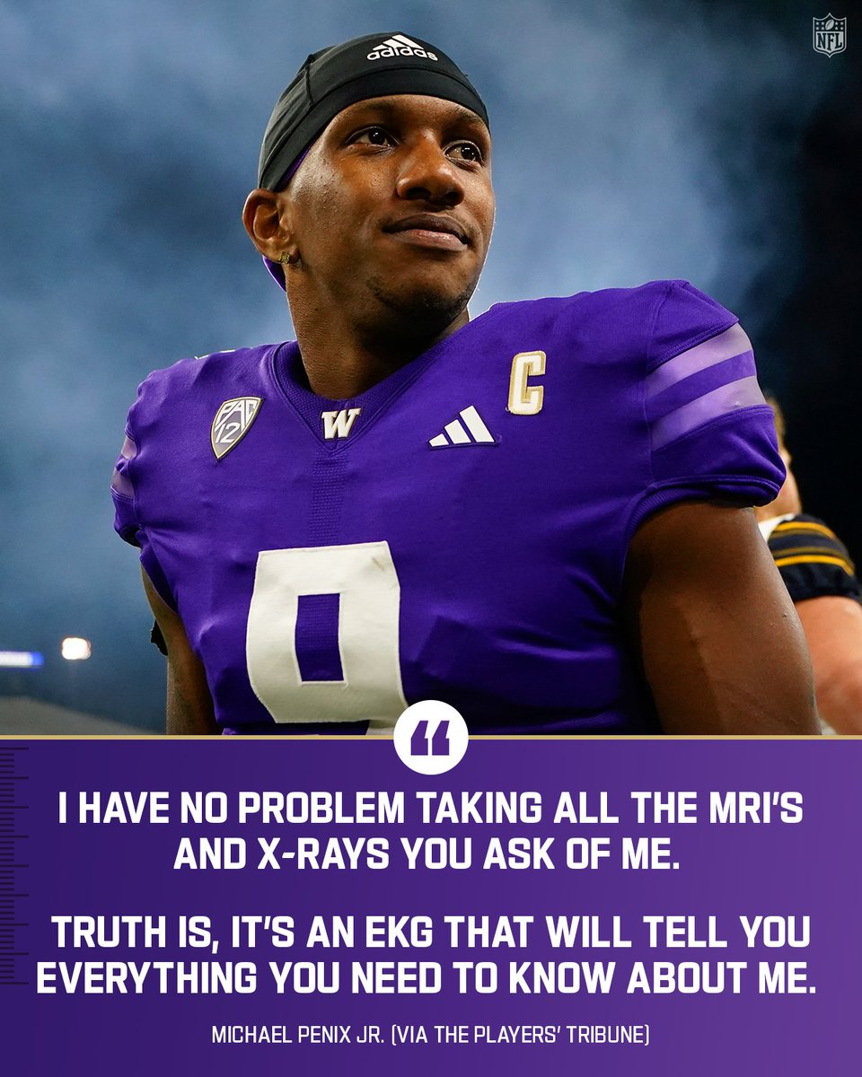 He's got that dawg in him 💜 @themikepenix (via @PlayersTribune) 📺: 2024 #NFLDraft – Starts Thursday 8pm ET on NFL Network/ESPN/ABC 📱: Also streaming on #NFLPlus
