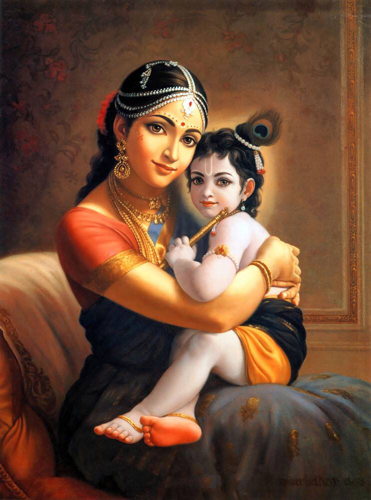 Sri Krishna ji with his mother Yashoda 🌷🙏🏻🪷

#krishna #radhe #radhekrishna #god #goddess #gott #göttin  #motherofgod #sitaram #krisna