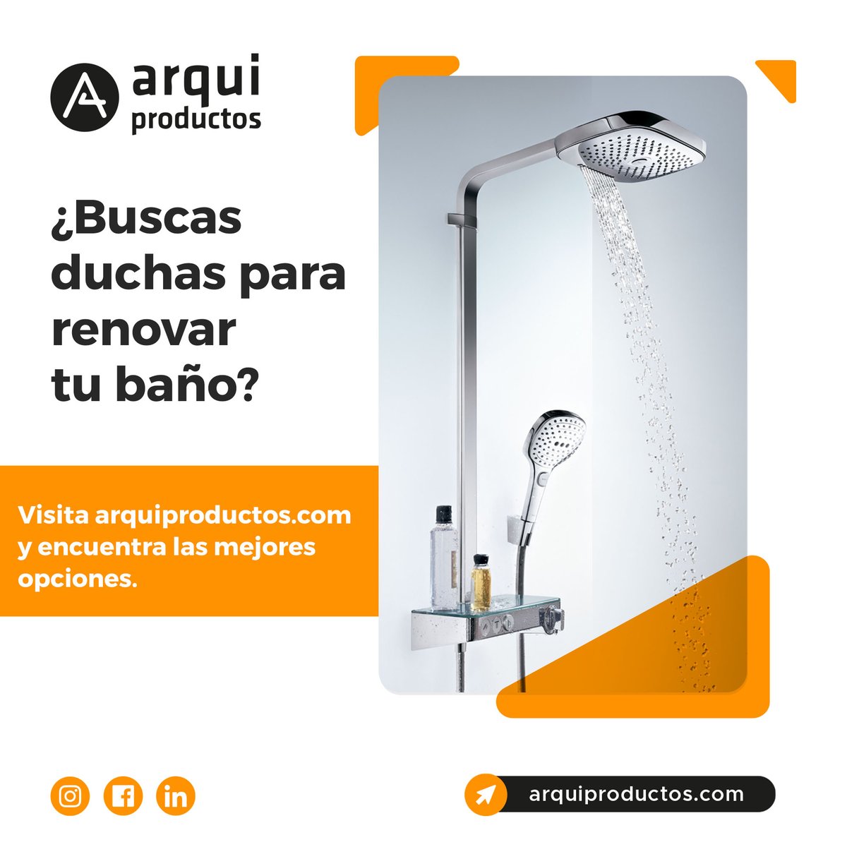 expodeco's tweet image. En ARQUIPRODUCTOS tenemos varias opciones en #duchas para que puedas brindarle a este espacio un mejor diseño.
✅Cotiza fácilmente con nuestros proveedores 👉 cutt.ly/P0VoZyw
.
.
#proveedores #baño #interiordecor #diseñointerior #acabados