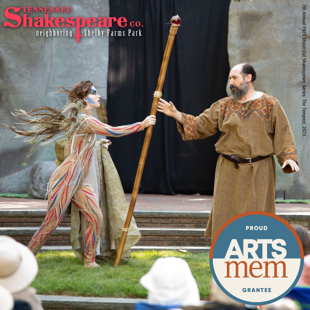 WE MAKE THE ART — and @ARTSmemphis and @FirstHorizonBnk make it more accessible! Thank you to ARTSmemphis and First Horizon for supporting our 8th Annual Free Shout-Out Shakespeare Series: THE COMEDY OF ERRORS with an ArtsFirst grant!