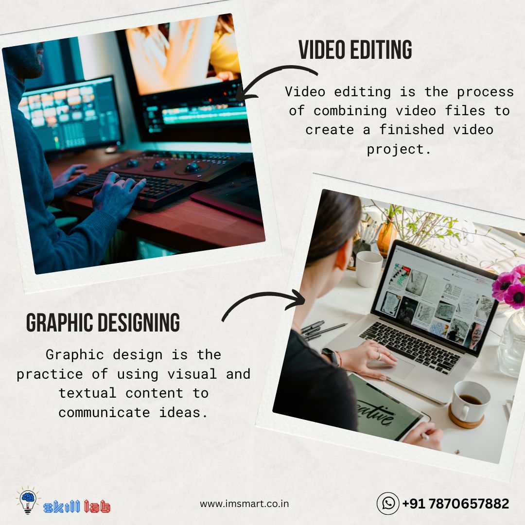 'Unlock Your Creativity! Video Editing and Graphics Designing Classes at Skill Lab Bhagalpur 🎬🎨'

#SkillLab #Bhagalpur #VideoEditing #GraphicsDesign #CreativeSkills #LearnInBihar #DigitalArt #DesignClasses #SkillDevelopment