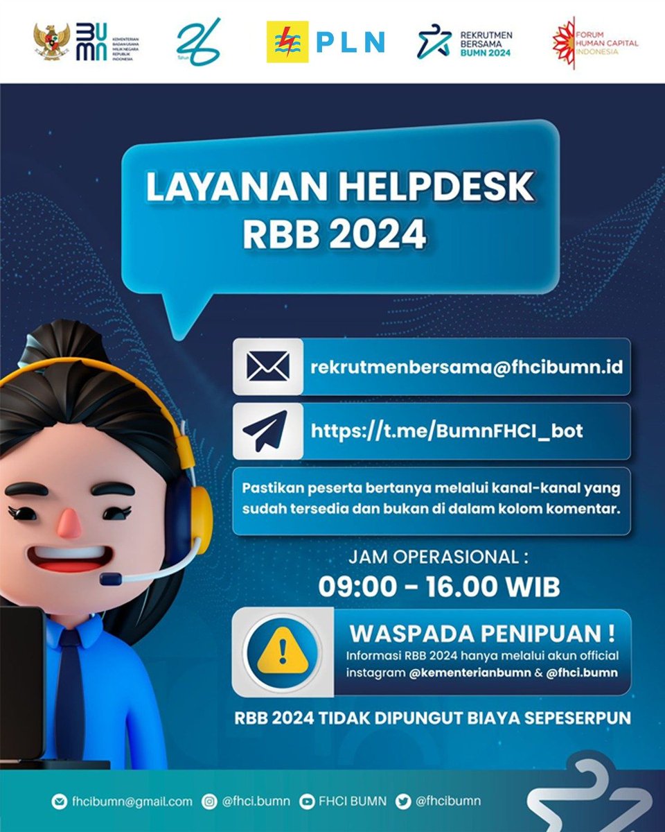 Selamat Pagi! #SobatBUMN dan #SobatFHCI 🇮🇩

Halo Sobat! Sudah tahu belum apa itu Safe Exam Browser? 

#RBB2024
#RekrutmenBersamaBUMN2024
#LoKerBUMN2024
#BUMNUntukIndonesia