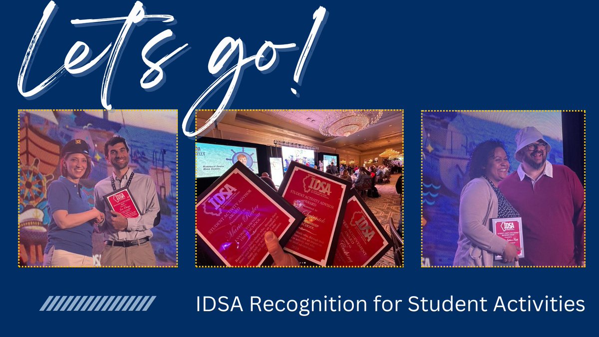 LTHS_D204's tweet image. Congratulations to teachers/advisors Candace Jackson Fauth, Jose Oleaga, Tom Swiontek, Maria Ricker and Joan Cushing on being recognized by Illinois Directors of Student Activities (IDSA) for their outstanding contributions within our activities programs. #WeAreLT #JustPickTwo