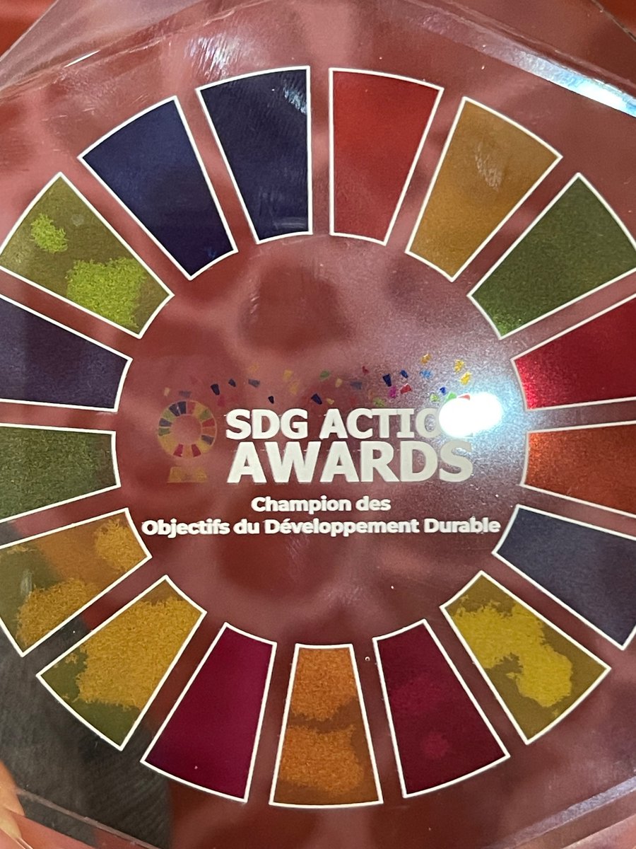 Cérémonie de SDG Action Awards - le prix des Objectifs de Développement Durable (ODD) pour des acteurs jeunes (JERODD) innovatifs et dédiés, organisée par le PNUD. 🇸🇪🇰🇷🇯🇵 ont reçu le prix comme donateur majeur, tandis qu'il y avait 5 lauréates obtenant une prestation de 💵20.000