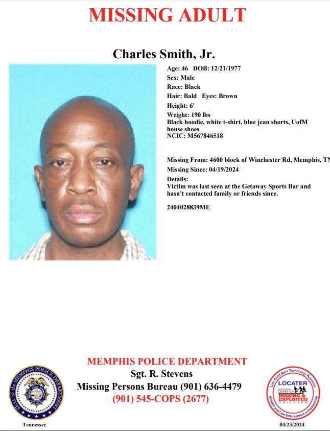 MEM_PoliceDept's tweet photo. Have you seen Charles Smith, Jr.?
Report #2404028839ME https://t.co/oCtCCbyKbh