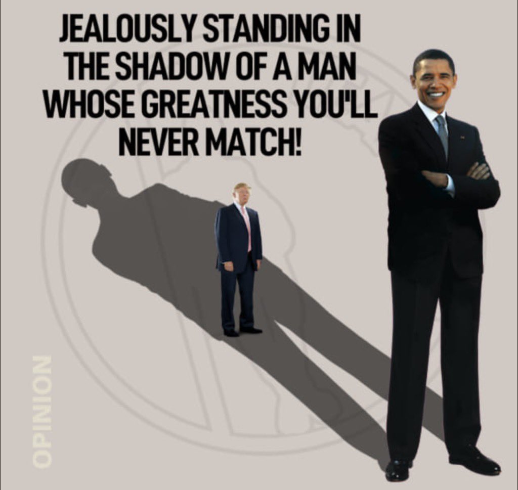 Do you really think Trump is jealous of Obama?