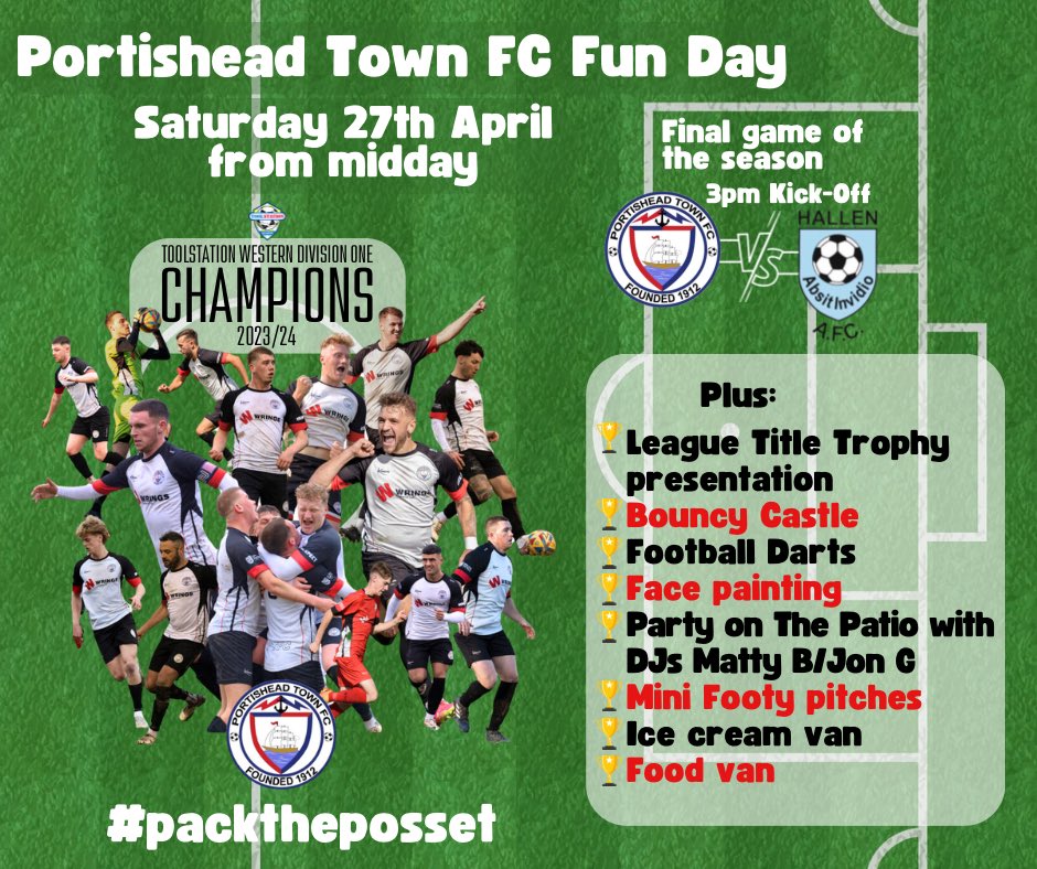 🔜 This Saturday - be there! 🏆

#portishead