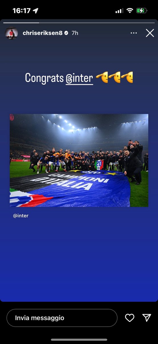 GianmarcoDaria's tweet photo. ⭐️⭐️ THREAD: I messaggi di complimenti degli ex nerazzurri per il 20 Scudetto: https://t.co/wmEIe5hdhB