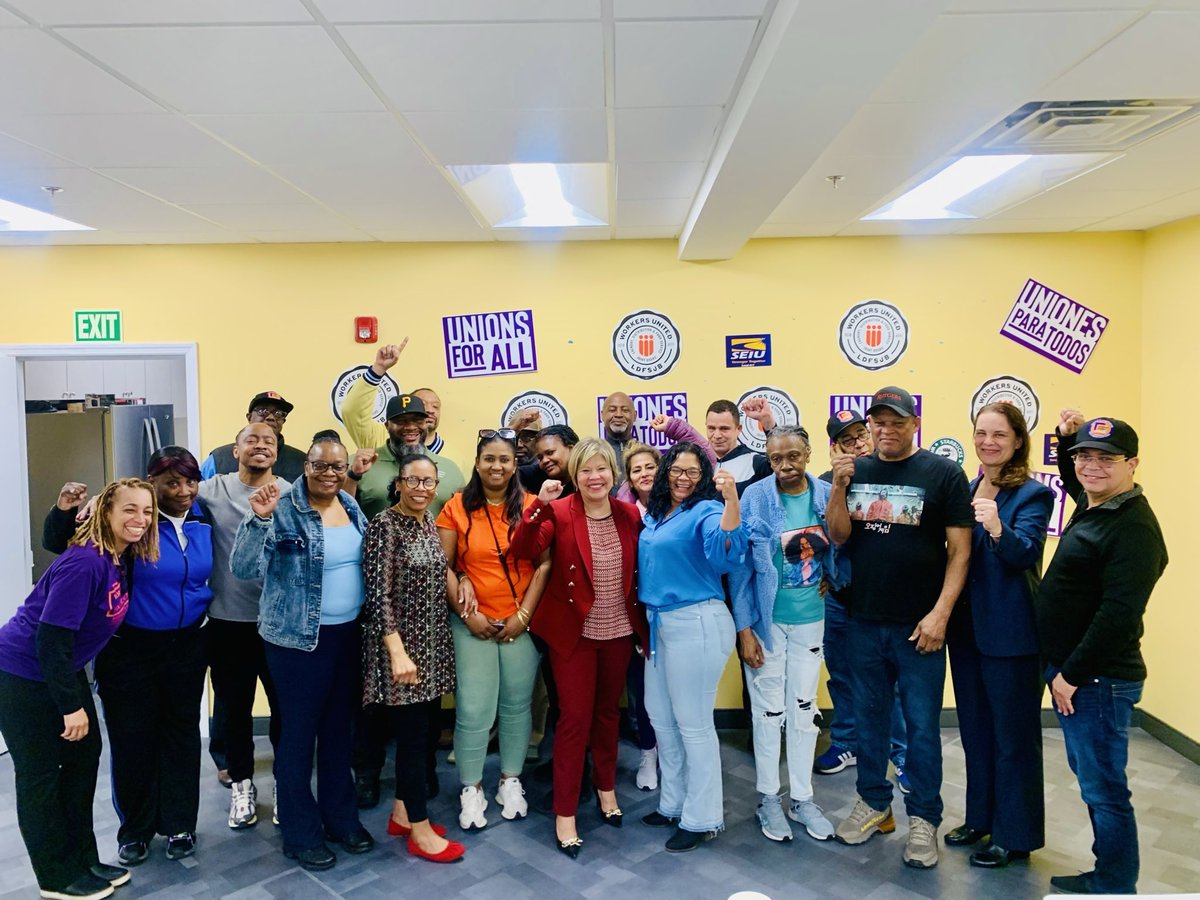 I'm running for US Senate to stand with workers like those in LDFSU, @workersunited, SEIU, fighting for good jobs, fair wages, and affordable housing in NJ. Their endorsement fuels my dedication to NJ working families. It's time for a labor champion in the Senate. Si Se Puede!