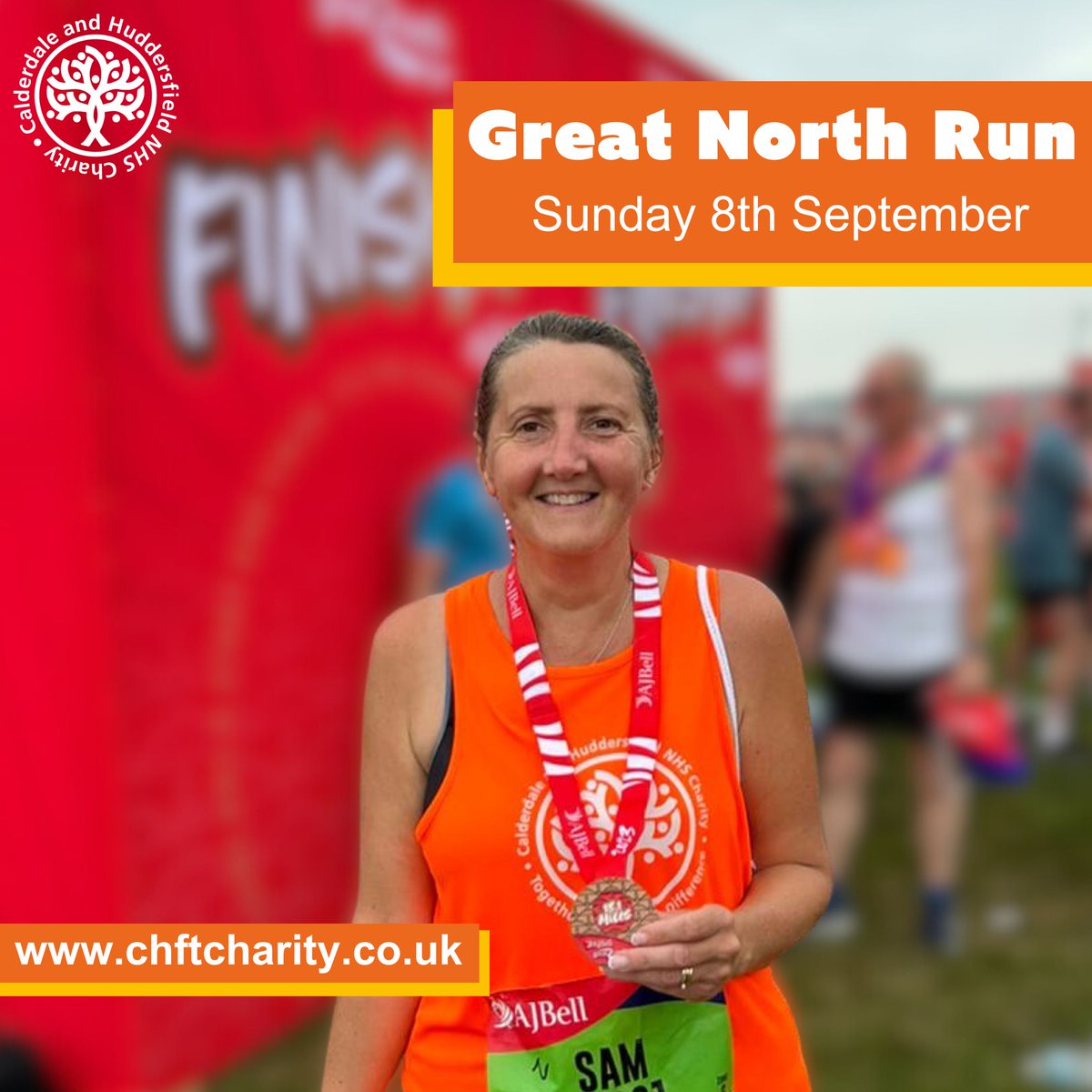 Inspired by the London Marathon but don't quite feel ready to take on a marathon? We've got you covered with a place in this years Great North Run! Your funds will help us make a meaningful difference to patients and colleagues. Visit buff.ly/4bJCe4s to find out more🧡