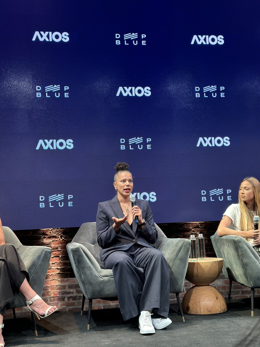 Three-time WNBA champion @Alysha_Clark is here at the Business of Women’s Sports summit.