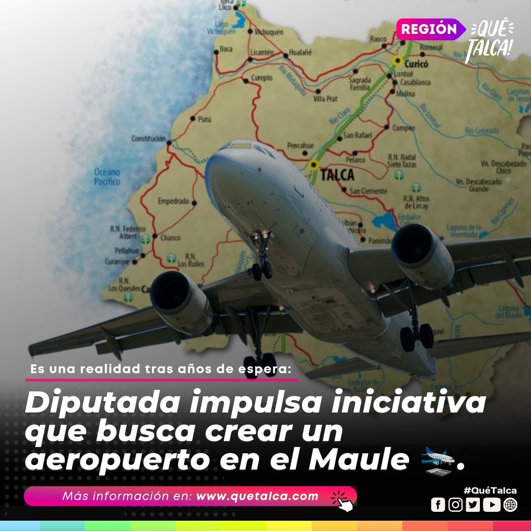 🛫🧑‍✈️| La diputada por el distrito 17, Mercedes Bulnes ✨, volvió a plantear la necesidad que la Región del Maule pueda contar con un aeropuerto ✈️🏪. 🔗 instagram.com/p/C6G3WAiODzB/…