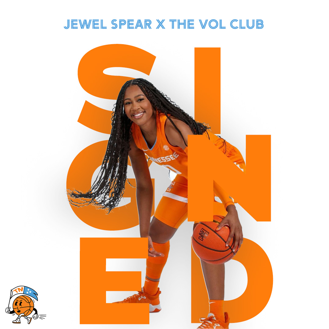 The Volunteer Club 🪶 (@thevolclub) on Twitter photo Let’s welcome <a href="/spearj23/">Jewel Spear 💎</a> to the Volunteer Club roster!
Our goal has, and will continue to be, making Tennessee the #1 NIL destination in the country. Thank you to our wonderful members who are contributing to the success of Tennessee athletics. Let’s welcome <a href="/spearj23/">Jewel Spear 💎</a> to the Volunteer Club roster!
Our goal has, and will continue to be, making Tennessee the #1 NIL destination in the country. Thank you to our wonderful members who are contributing to the success of Tennessee athletics.