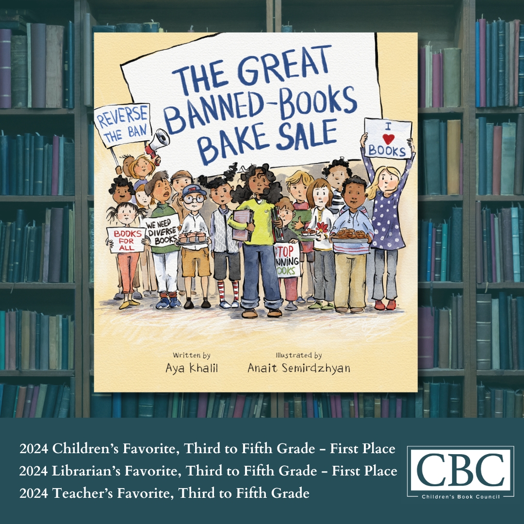 Congratulations to 'The Great Banned-Books Bake Sale' for being named to @CBCBook's 2024 Favorites Awards! Thank you CBC and all the voters who made this possible! Find 'The Great Banned-Books Bake Sale' anywhere books are sold. ow.ly/lOFr50RmcEl @ayawrites @AnaitSart