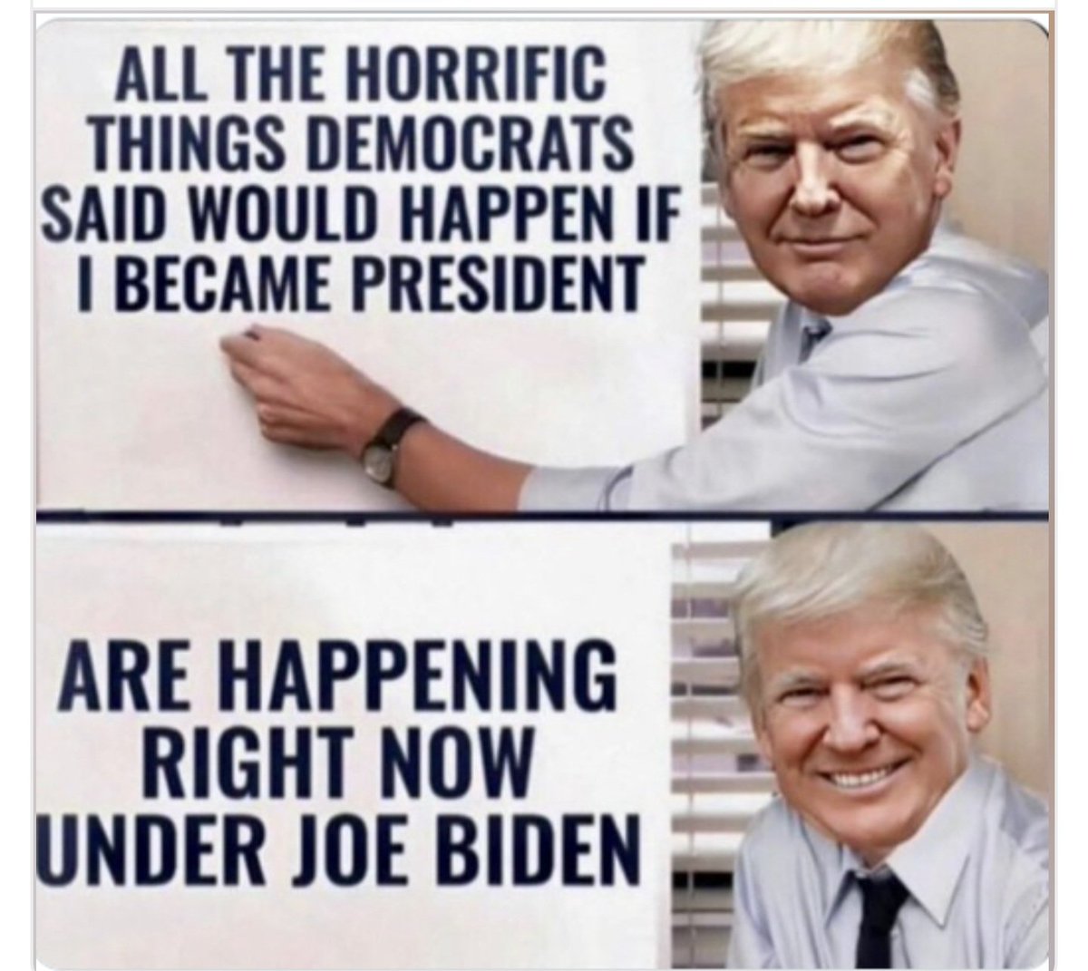 A president who is trying to bankrupt & imprison his opponent rather than face him. The weaponization of the criminal legal system. Two proxy wars. The obliteration of our borders. Rampant crime. Targeted hate crimes & rallies. Taxpayer funds going to illegals as opposed to