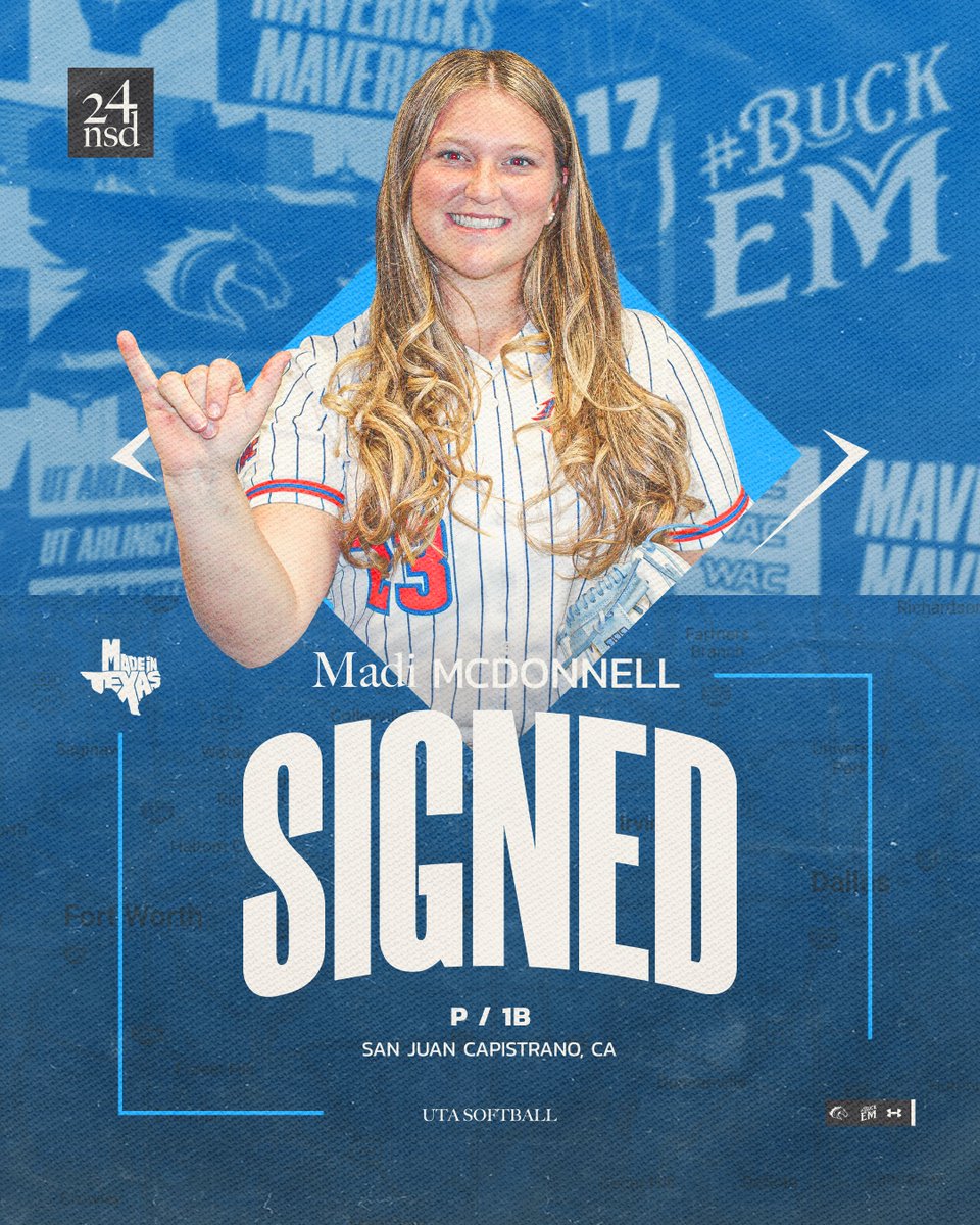 𝐆𝐎𝐋𝐃𝐄𝐍 𝐒𝐓𝐀𝐓𝐄  👉 𝐋𝐎𝐍𝐄 𝐒𝐓𝐀𝐑 𝐒𝐓𝐀𝐓𝐄

Can't wait to have you in the 817 🤠
📰: utamavs.us/McDonnellSigned

#BuckEm🐎 | #PostUp