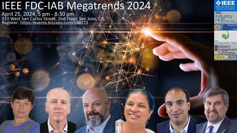 Join the @IEEEIndHUBSV on Thursday, April 25th at 5 pm PDT for the webinar, IEEE Megatrends Report 2024. Register at events.bizzabo.com/596073. Gain valuable insights from the panelists.