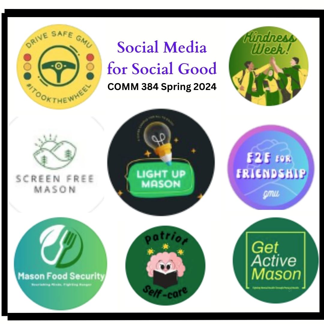 mimsPR's tweet photo. Call me #ProudProf. #MasonCOMM students turned social media into a powerful tool and gained hands-on experience at researching, planning, executing, and measuring a Social Media for Social Good campaign, with impressive results. @CWB_Mason @masoncareer @MasonCommDept https://t.co/KRvVII6eRW