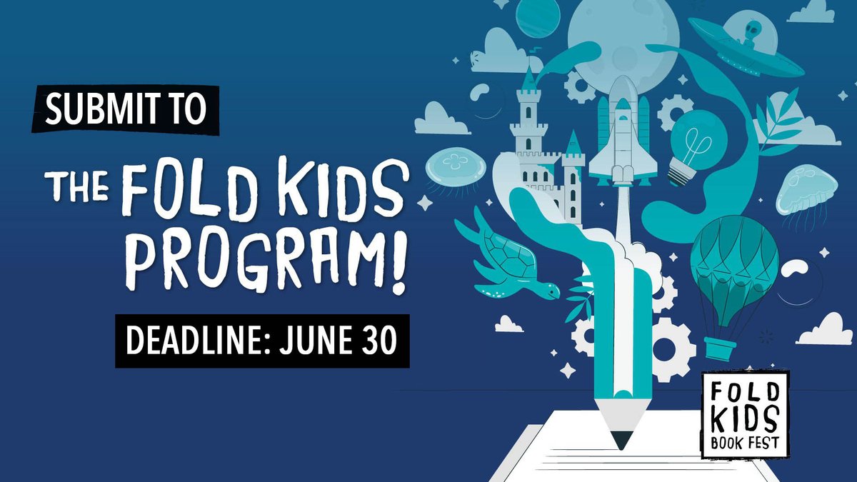 FOLD Kids (@foldkids) on Twitter photo Is it that time again?!
We're accepting poetry and short story submissions from young writers ages 6 – 14 from across Canada for our FOLD Kids Book Fest 2024 program. #FOLDKids24
Deadline is June 30.
For more info and to submit: bit.ly/4aDRJKh Is it that time again?!
We're accepting poetry and short story submissions from young writers ages 6 – 14 from across Canada for our FOLD Kids Book Fest 2024 program. #FOLDKids24
Deadline is June 30.
For more info and to submit: bit.ly/4aDRJKh