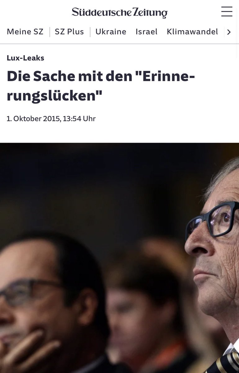 Vor fast zehn Jahren habe ich Herrn Juncker eine „Erinnerungslücke“ im Europäischen Parlament bei den Lux Leaks beschert! 👇🏼 2020 dann Olaf Scholz bei Warburg! Ich glaube auch Frau von der Leyen benötigt zwingend eine Erinnerungsstütze im Parlament 😉sueddeutsche.de/wirtschaft/lux…