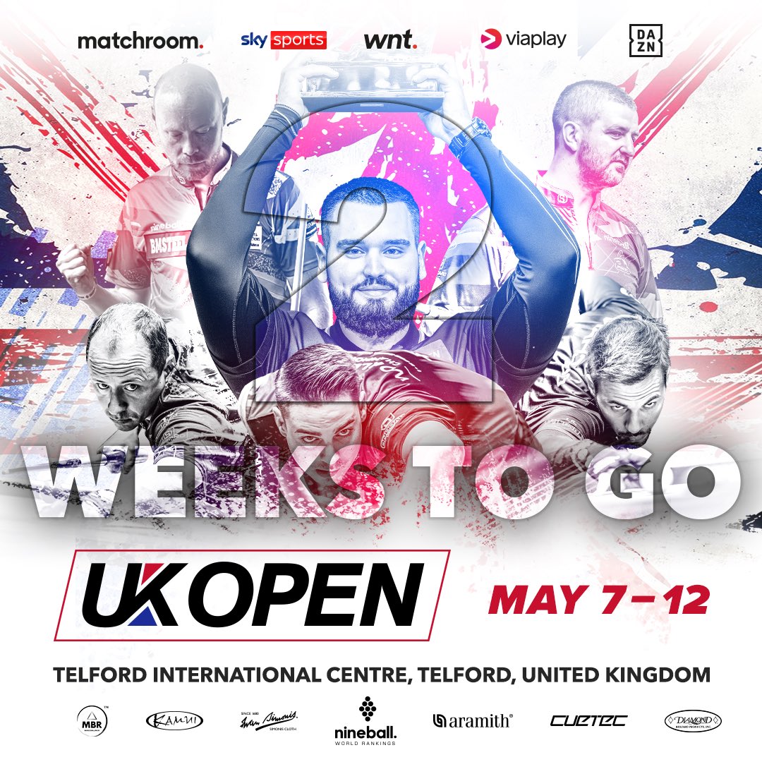 Amidst the excitement of the #WorldPoolMasters… don’t forget we’re only two weeks away from the UK Open!

Secure your tickets now to the first Major of the year!

🎟️ bit.ly/WPM24Tickets

#UKOpenPool 🇬🇧