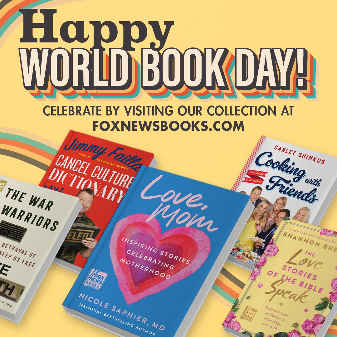 Happy World Book Day! FoxNewsBooks.com has a great selection to help you celebrate! trib.al/WKFeECo