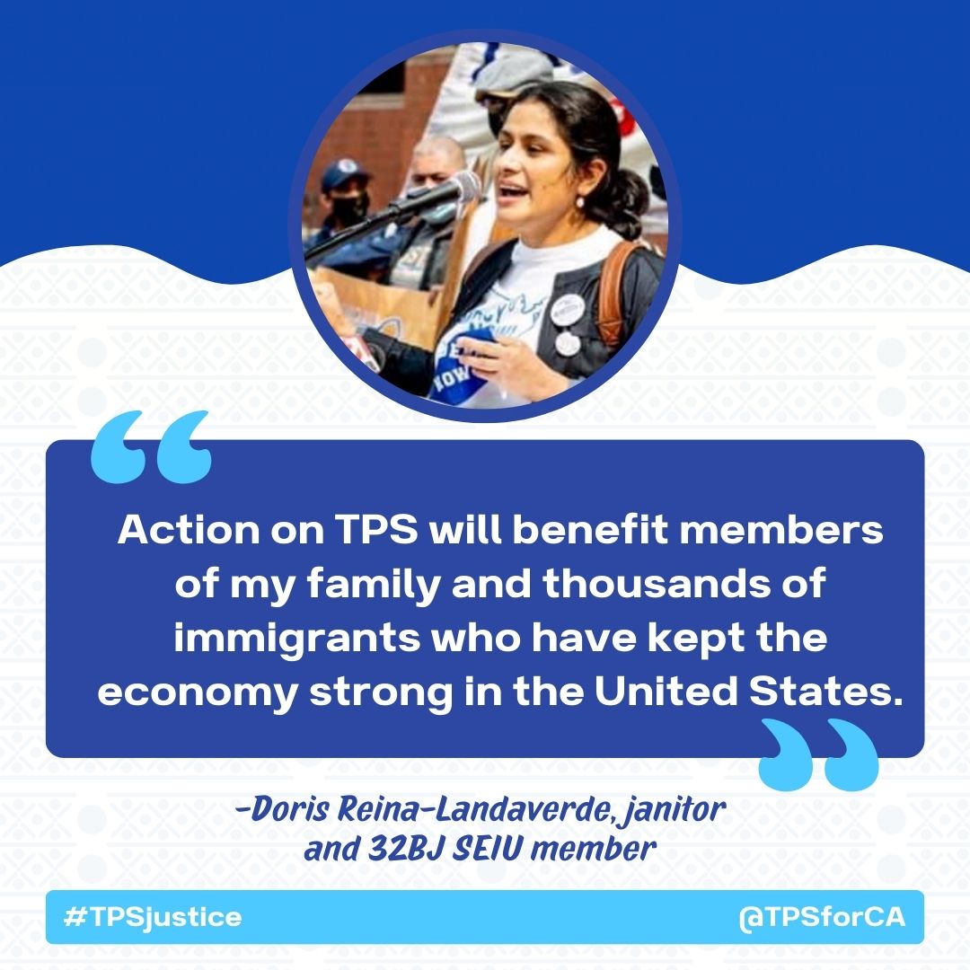 It's been over 40 years since Congress passed meaningful immigration policy that provided permanent protections to many Black, brown, Asian & white immigrants. @POTUS, while you work with Congress on a pathway to citizenship, we urge you to deliver #TPSjustice today.