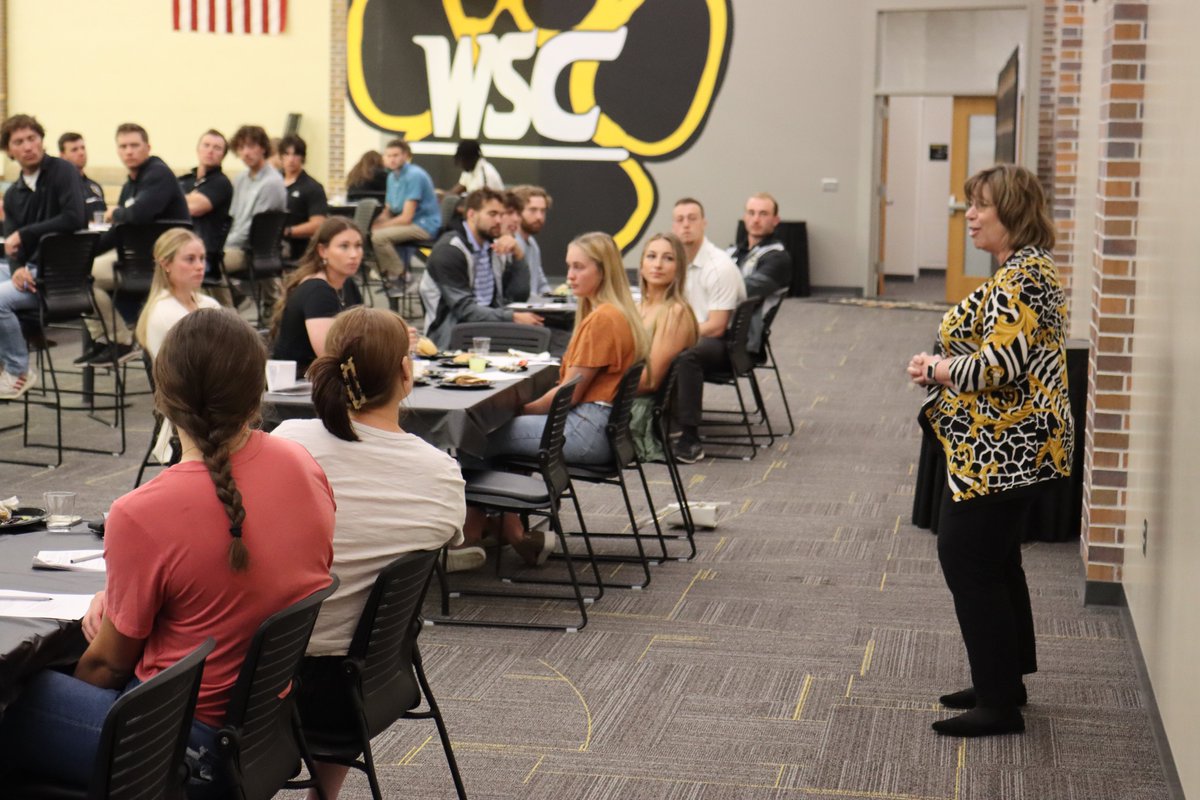 wscwildcats's tweet photo. Thank you to @wscwildcats seniors who attended today's Senior Luncheon to receive their plaques and stoles for graduation coming up May 4.  #PlayforthePaw https://t.co/KBASMRBBct