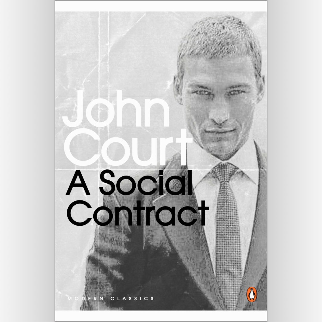 WrathraDesigns's tweet image. A Social Contract - John Court; Penguin Modern Classics.

Mock up cover of an imagined reprint of the 1973 novel by John Court (writing as Nick Stone). In the tradition of other books in that series.

#penguinmodernclassics #bookcoverdesign #fakebookcover #andywhitfield