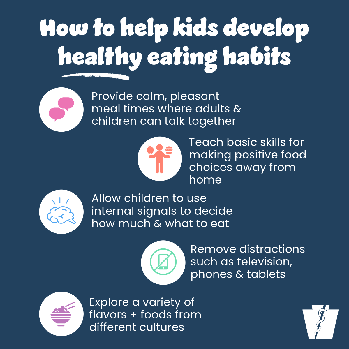 Don't make your kids members of the clean plate club! 🍽️ Forcing kids to overeat teaches them to ignore their bodies' signals that they're full—which can set them up for a lifetime of overeating. Find tips to keep mealtimes fun + help kids develop healthy eating habits ↓