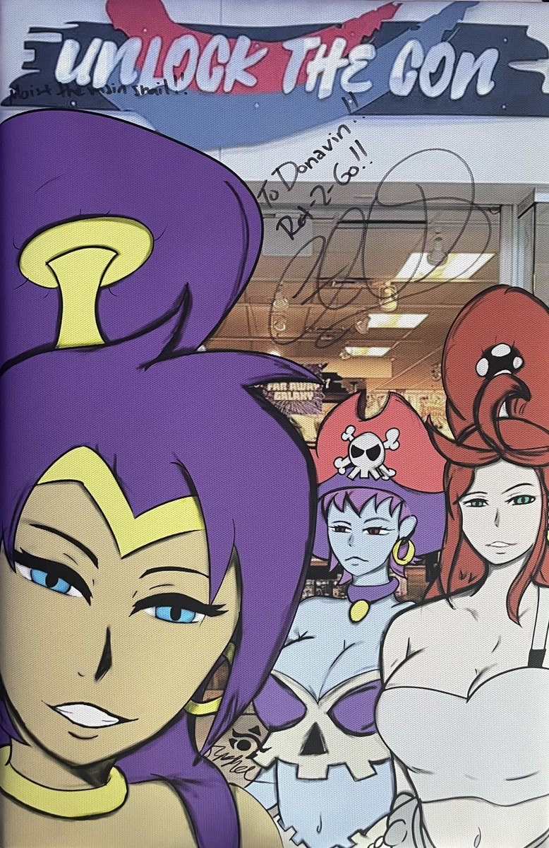 Never forgetti when I had Cristina Vee sign my shitty ass Shantae canvas piece. 

As bad as it is I still love it 

#wayforward #wayforwardgames #art #artist #artistsonx #artistontwitter #shantaefanart #shantae #shantaeandthesevensirens